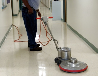 Floor stripping by Clean America Commercial Office Cleaning
